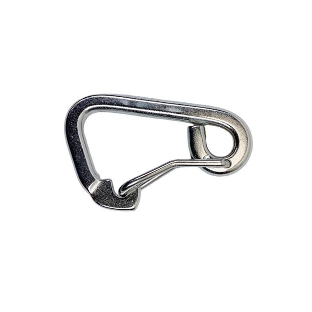 DBMIMPORTERS 15/32" Harness Clip Spring Gate Snap Hook Carabiner Hook Stainless Steel T316