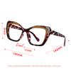 HCHES Women Cat Eye Spectacle Frame Light Eyeglass Leopard Clear Eyewear,6,One size view 2