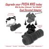 okyass NVG Dual BNVS Dovetail Adapter for PVS14,PVS14 Night Vision System Dual Head Bracket (Black) view 4