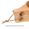 BestAlice Wooden Camping Cup Large Handle Sturdy Wood Exquisite Texture Wooden Drinking Mug for Hiking Outdoor Coffee Milk The Perfect Companion for Camping, Foraging view 4