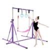 FC FUNCHEER Foldable Gymnastics Bar,5FT Horizontal bar,Adjustable Kids Training bar for Kids Ages 3-15,Kids Gymnastics bar,Triangle Stable Structure-Gym Equipment for Home