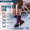 Doctor's Select 3 Pairs Plus Size Compression Socks Wide Calf | Bamboo Viscose Knee High Socks | Extra Wide Calf Compression Socks | Pink, Cobalt Blue, Grey (Black Stripes) view 3