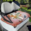 Panskyllis Cross Butterfly Golf Cart Seat Protector Breathable Golf Cart Seat Blanket Lightweight Durable Anti-Dirty EZGO Golf Cart Seat Towel with Holes Gift for Women Men, Keep Cool view 3