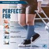 Doctor's Select 3 Pairs Plus Size Compression Socks Wide Calf | Bamboo Viscose Knee High Socks for Circulation Support | Compression Socks for Nurses, Travel, Running | Blue, Teal, Gray view 3