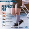 Doctor's Select 3 Pairs Plus Size Compression Socks Wide Calf | Bamboo Viscose Knee High Socks for Circulation Support | Wide Calf | Pink, Navy, Light Grey (Polkadots) view 3