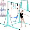 FC FUNCHEER Foldable Gymnastics Bar,5FT Horizontal bar,Adjustable Kids Training bar for Kids Ages 3-15,Kids Gymnastics bar,Triangle Stable Structure-Gym Equipment for Home view 1