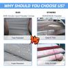 Seapisode 3 Bow Bimini Top Replacement Cover, 600D Marine Grade Polyester Waterproof Sun Shade Boat Canopy, Easy Install Zipper Sleeves Boat Awning/Without Frame,Gray 6'L 79"-84" W view 3