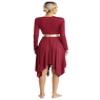 JEATHA Women Metallic Praise Dance Dress Tunic Overlay Church Spiritual Worship Costume Long Sleeve5# Small view 4