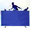 YLQFGUVWK Foldable Table Tennis Screen, Training Court Privacy Partition Screen, Heavy Duty Club Game Surround Barrier Block, Suitable for Schools, Stadiums (Size : 140x80CM-4PCS) view 1