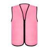 TopTie Child Advertising Vests with Zipper Volunteer Vests No Pockets for Kids-Pink-S view 3