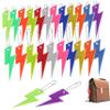 BESPORTBLE 24pcs Reflective Keychains for Backpacks Vibrant Reflective Pendants Enhanced Nighttime Visibility Accessories for Bags Clothes and Outdoor Activities