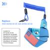 GZZTORES Boat Kill Switch Lanyard Suit for All Yamaha Jet Ski Waverunner, Marine Outboard Motor Engine Cut off Stop Tether Wrist Strap, EW2-68348-00-00 Replacement (Blue With US Flag) view 2