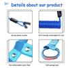 GZZTORES Boat Kill Switch Lanyard Suit for All Yamaha Jet Ski Waverunner, Marine Outboard Motor Engine Cut off Stop Tether Wrist Strap, EW2-68348-00-00 Replacement (Blue With US Flag) view 4