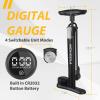 MOHEGIA Bike Floor Pump with Digital Gauge: Bicycle Tire Pump with High Pressure 160 PSI,Air Pump Inflator Fits Schrader and Presta Valve for Tires, Balls, Balloons/Black view 4