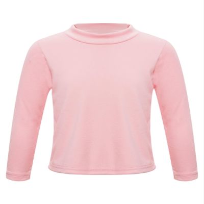 Kvysinly Boys Girls Thermal Underwear Top Long Sleeve Mock Neck Sweater T-Shirts Winter Undershirt Base Layer Shirts Pink 11-12 Years