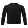 ranrann Kids Boys Girls Thermal Underwear Tops Winter Fleece Lined Long Sleeve Undershirts Baselayer T-Shirts Sweater Black 11-12 Years view 2