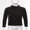ranrann Kids Boys Girls Thermal Underwear Tops Winter Fleece Lined Long Sleeve Undershirts Baselayer T-Shirts Sweater Black 11-12 Years view 3