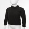 ranrann Kids Boys Girls Thermal Underwear Tops Winter Fleece Lined Long Sleeve Undershirts Baselayer T-Shirts Sweater Black 11-12 Years view 4