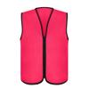 TopTie Child Advertising Vests with Zipper Volunteer Vests No Pockets for Kids-rose red-M view 3