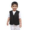 TopTie Child Advertising Vests with Zipper Volunteer Vests No Pockets for Kids-Black-M view 2