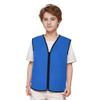 TopTie Child Advertising Vests with Zipper Volunteer Vests No Pockets for Kids-Royal Blue-S view 1