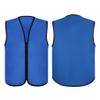 TopTie Child Advertising Vests with Zipper Volunteer Vests No Pockets for Kids-Royal Blue-S view 3