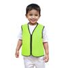 TopTie Child Advertising Vests with Zipper Volunteer Vests No Pockets for Kids-Fluorescent Green-L view 2