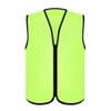 TopTie Child Advertising Vests with Zipper Volunteer Vests No Pockets for Kids-Fluorescent Green-L view 4