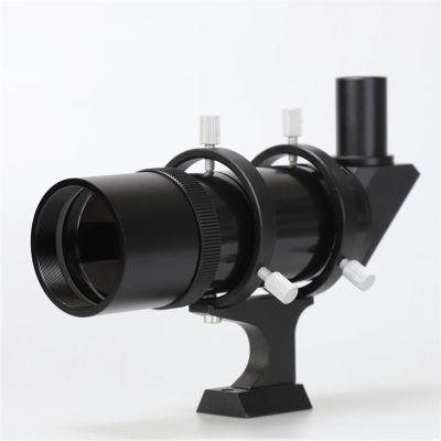 AMNOUR 9x50mm Right Angle Correct-Image Finder Scope OTA with Clamping Guiding Rings Have Crosshair, JTSF9648