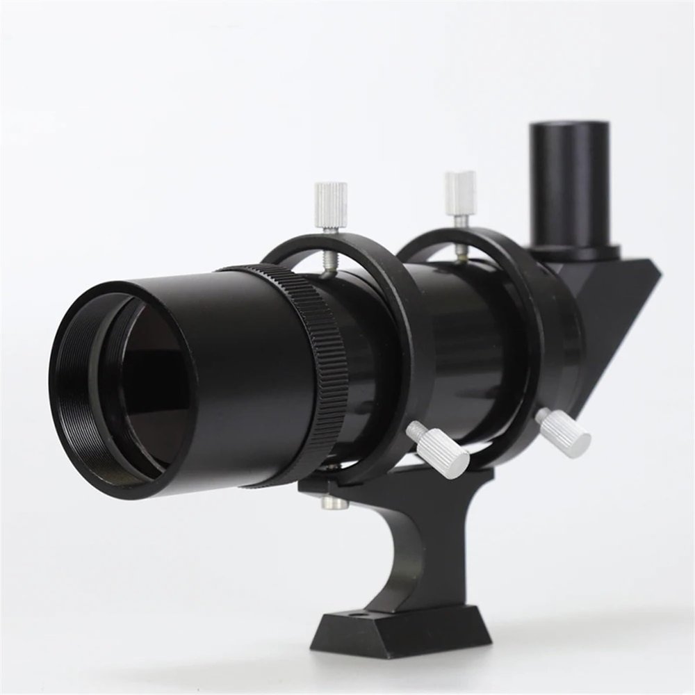 AMNOUR 9x50mm Right Angle Correct-Image Finder Scope OTA with Clamping Guiding Rings Have Crosshair, JTSF9648