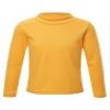 ranrann Kids Boys Girls Thermal Underwear Tops Winter Fleece Lined Long Sleeve Undershirts Baselayer T-Shirts Sweater Yellow 11-12 Years view 1