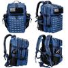LHI Tactical Military Backpack for Men and Women 45L Large Molle Army Assault Pack 3 Day Travel Backpacks - Blue view 2
