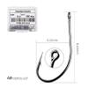 KTGCOZS Pack of 30/100 Carp Fishing Hook High Carbon Steel Black Fish Hook Size 2#-30# (20# 30pcs) view 4