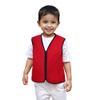 TopTie Child Advertising Vests with Zipper Volunteer Vests No Pockets for Kids-Wine-L view 2