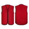 TopTie Child Advertising Vests with Zipper Volunteer Vests No Pockets for Kids-Wine-L view 3