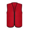 TopTie Child Advertising Vests with Zipper Volunteer Vests No Pockets for Kids-Wine-L view 4