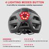 Bike Helmet, Helmets for Adults Men, Front and Back LED Lights Safe Certified MTB Road Bicycle Helmet with Adjustable Brim view 4