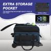 Goloni Double Roller 2 two bowling ball bag with wheels with Separate Shoe Compartment Size 15 and Oversized Accessory Pocket,2/two ball bowling bag,Retractable Handle Extends to 40" view 4