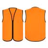TopTie Child Advertising Vests with Zipper Volunteer Vests No Pockets for Kids-Orange-L view 2