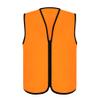 TopTie Child Advertising Vests with Zipper Volunteer Vests No Pockets for Kids-Orange-L view 3