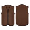 TopTie Child Advertising Vests with Zipper Volunteer Vests No Pockets for Kids-Brown-M view 3