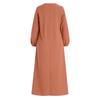 Abayas for Women Abaya Full Cover Dubai Turkey Kaftan Round Neck Zipper Prayer Dress Muslim Long Sleeve Arabian Robe Ramadan Maxi Dresses Modest Islamic Casual Clothes Clothing Brick Red S view 4