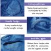 Sitting ball cover, 55cm 65cm 75cm exercise ball cover for sitting ball fitness ball, foldable sitting balls fabric cover - for fitness ball Pilates yoga ball/office ball balance ball ( Color : Blue , view 4