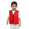 TopTie Child Advertising Vests with Zipper Volunteer Vests No Pockets for Kids-Red-M view 2