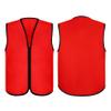 TopTie Child Advertising Vests with Zipper Volunteer Vests No Pockets for Kids-Red-M view 3