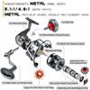 Fishing Reels Spinning Reel - Full Metal Fishing Reel Aluminum Spool Ocean Big Game Carp Saltwater Fishing Spinning Reels Red 5000 view 3