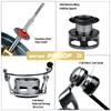 Fishing Reels Spinning Reel - Full Metal Fishing Reel Aluminum Spool Ocean Big Game Carp Saltwater Fishing Spinning Reels Red 5000 view 4