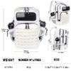 LHI Tactical Military Backpack for Men and Women 45L Large Molle Army Assault Pack 3 Day Travel Backpacks - White view 3