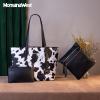 Montana West Purses and Handbags for Women 3pcs Hand Bags Tote Purse and Wallet Set Shoulder Satchel Bag for Women Leopard Print gifts MWC3-G055COW2 view 3