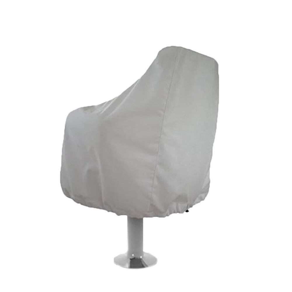 ihreesy Waterproof Boat Seat Cover,Captain Boat Bench Chair Cover Dustproof Boat Chair Cover 210D Oxford Cloth Weatherproof Chair Protective Cover for Outdoor Marine Canvas